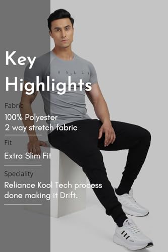 Image of FUAARK Men's Round Neck Slim fit Gym & Active wear Sports T-Shirt for Workout & Casual Wear