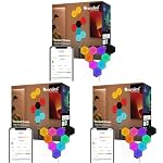 Nanoleaf – Nanoleaf Shapes Ultra Black Hexagon Starter Kit, 9 Smarten L