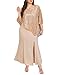 Plus Size Gold Dress Champagne Mother of Bride Bridesmaid Formal Wedding Guest Evening Sequin Long Prom Gala Gowns 2025