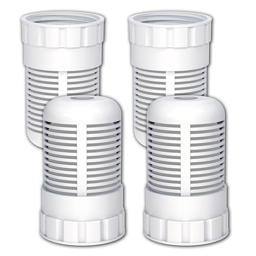 Alkaline Water Filter Replacement for Seychelle Dual-Filter 64 oz and Water Filter Pitcher 32 oz pH Enhancing Filtration, Compatible with Alexapure Pitcher, 4 PCS