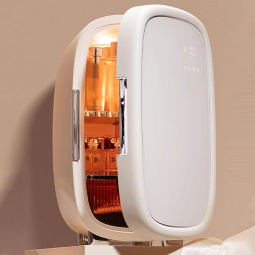 PP-Vic Refrigerador De Belleza Portátil De 25L, Organizador De Almacenamiento Cosmético, Mini Congelador Personal, Refrigerador De Bebidas Pequeñas, Enfriador De Automóviles, Tres Luz