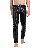 Bockle® New BoB 5 Gay-Zip Schwarz Lederhose Lederhose Herren Lederhose mit durchgehendem Reißverschluss Zip, Size: 34W / 36L