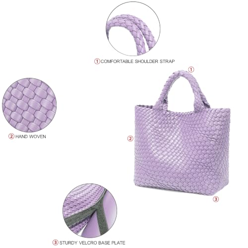 Image of JINMANXUE Fashion Woven Bag Shopper Bag Travel Handbags and Purses Women Tote Bag Large Capacity Shoulder Bags