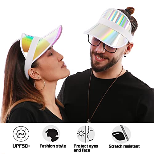 Sun Visor Hat Women Men Clear Colorful Bingo Party Cap Outdoor Sports Tennis Golf Beach Colored Visors Uv Protection Sunhat Adjustable Reflective Retro Plastic Hats Leisure Cap（Pink） #TOP2