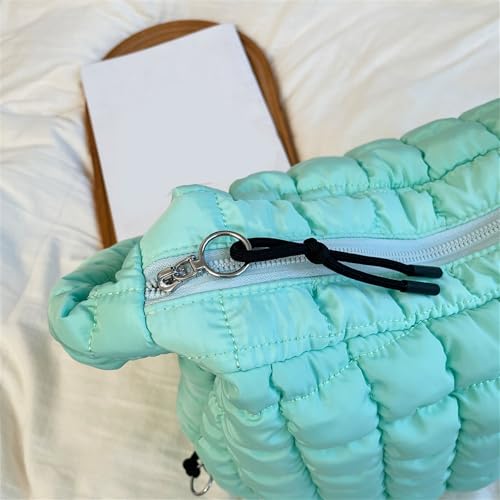 Sac à bandoulière matelassé imperméable avec fermetures éclair robustes