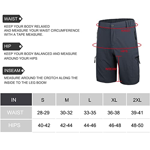 Suwangi Short cargo masculino de secagem rápida ao ar livre, atlético, viagem, pesca, golfe, tático,