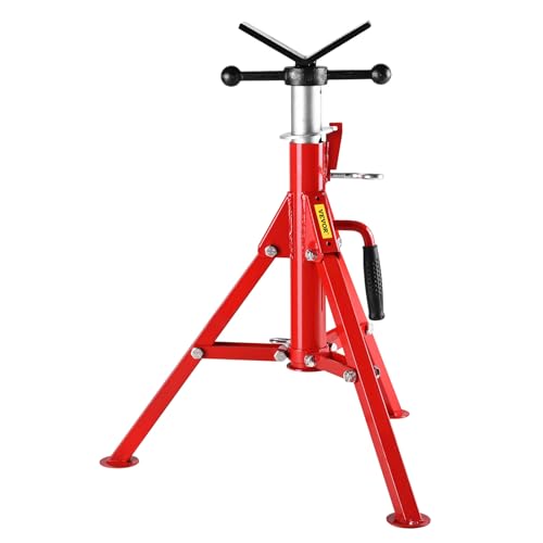 VEVOR Servante de Tubes à Tête en V 0,32-30,48 cm​ Servante Tuyauteur Hauteur Réglable 61-107 cm Charge 1134 kg Servante Tuyaux Structure Acier Carbone Pieds Pliables pour Supporter Tuyaux Tuyauterie – vue 9