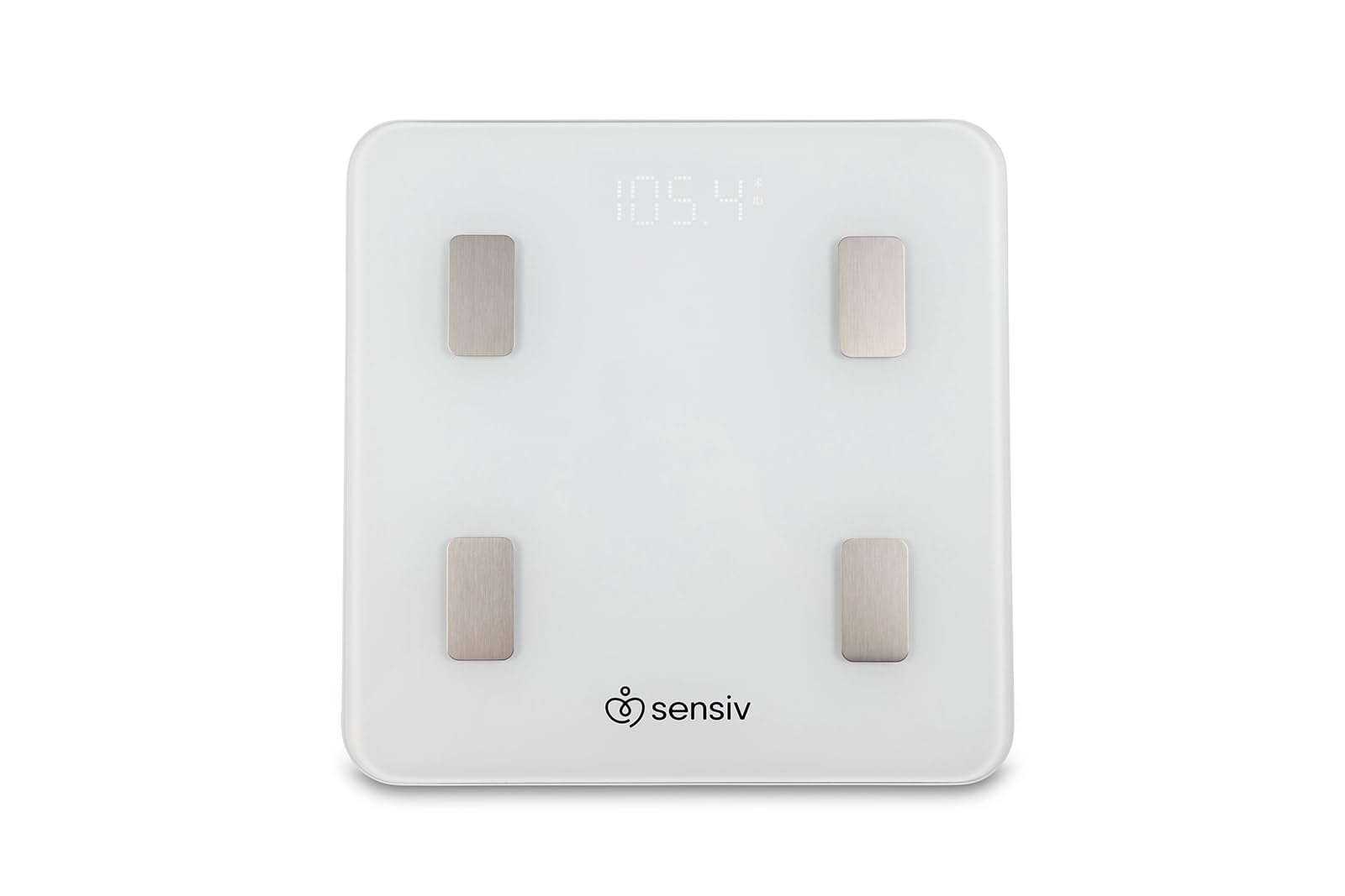 Báscula inteligente para peso corporal, IMC, peso del agua, báscula digital con Bluetooth y aplicación para seguimiento de composición corporal con vidrio templado