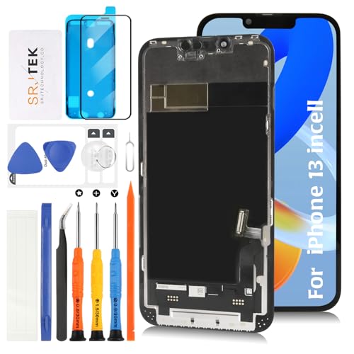 SRJTEK For iphone 13 incell tplʌCpyl̃mb`TCYz^b`plZbg 6.1C` A2633 A2482 A2631 A2634 A2635fɑΉ LCDfBXvC^b`XN[ fW^CU[