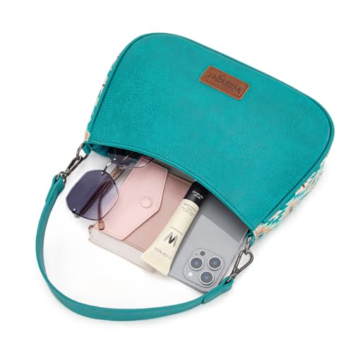 Wrangler Western Shoulder Bag for Women Small Purse Aztec Hobo Bag HandBag with Detachable Strap - Image 6