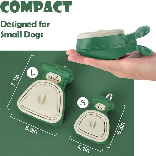 Image of Portable Dog Pooper Scooper with Bag Attachment, Small Handheld Poop Scoop for Travel Walks Yard