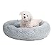 Man-hj Suave Ronda del Perro del Gato del Perro del Gato Cama Caliente de Invierno for Dormir Cachorro cojín de la Silla Perrera del Animal doméstico Cama, luz de diámetro pequeño Gray40cm
