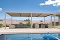 PURPLE LEAF Louvered Pergola 12' × 24' Outdoor Hardtop Gazebo Adjustable Aluminum Sun Shade for Deck Garden Backyard Patio Retractable Roof Canopy