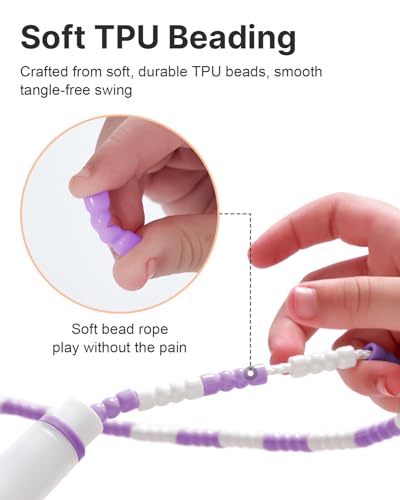 Image of YOTTOY Jump Rope for Kids 8-12,Toddler Jump Rope with Soft Beaded, Jump Rope for Girls and Boy Play in School PE Classes,Training
