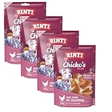 Rinti Chicko's Plus Hähnchenschenkel | 4 × 80 g | Ergänzungsfuttermittel für Hunde | Ohne Zusatzstoffe