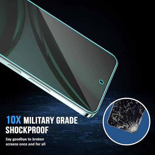 Image of ArmourPro Privacy Tempered Glass Screen Protector Compatible for Realme Narzo 70 Pro, Narzo 70, Realme 13 Plus and 12 Plus (6.67 Inch) with Edge to Edge Coverage and Installation kit (Pack of 2)