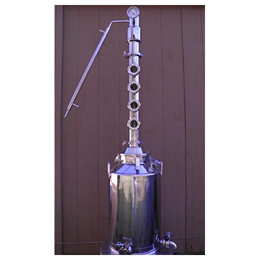 Moonshine Stills 13 Gallon Still with 3" Stainless Sight Glass Reflux Column