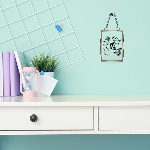 Double cadre en verre pour fleurs pressées et petits souvenirs - 6