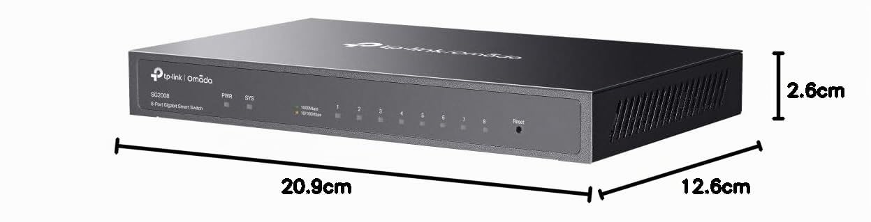 Omada Switch Smart Desktop con 8 Porte Gigabit - SG2008