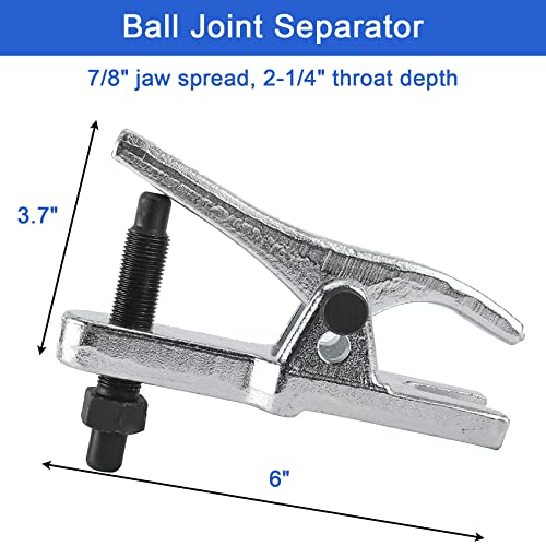 Jombull 5-In-1 Ball Joint Separator, Pitman Arm And Tie Rod End Puller, Front End Service Set, Splitter Removal Kit #TOP1