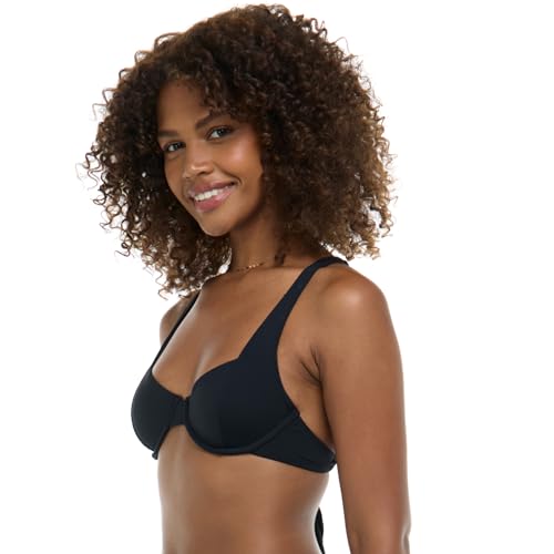 EIDON Women's Maya Soft Underwire Bikini Top with 2-Way Tie Back3