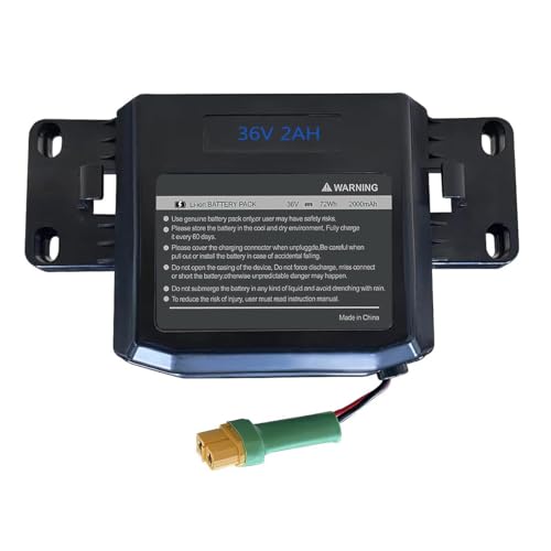 36V 2Ah Li-ion Hoverboards Battery, Compatible with Jetson Hoverboard Batteries - High Performance Capacity with 72Wh Power Battery Pack Case, 6.5 x 3.2 x 1.8 inches