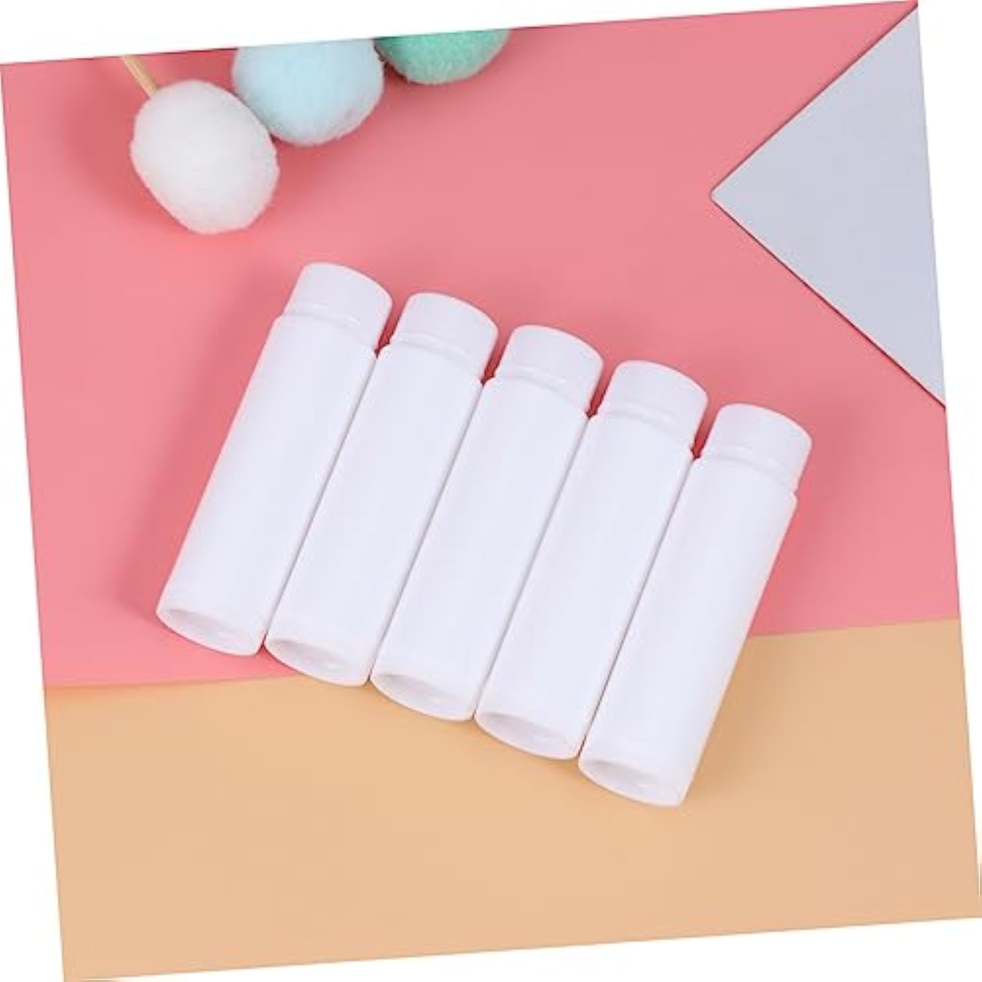 Tube Bulk Set of 25 Empty Plastic Tubes with Caps