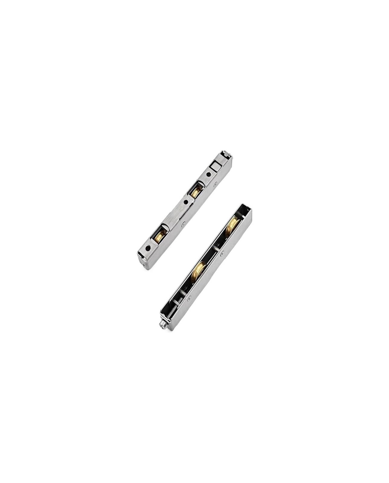 dfEDRd Sliding Door Track Wheel, Pulley Double Copper Wheel Bearing Rollers Kitchen Window Pulleys Hardware Fitting 1Pcs(15 * 24)