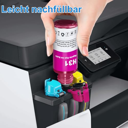 ATTA Druckertinte 31 32 XL Kompatibel mit HP 32XL für Smart Tank 5105 7605 7305 7005 5106 7306 Smart Tank Plus 555 570 559 655 315 319 455 515 519 670 All In One – 4 x Nachfülltinte