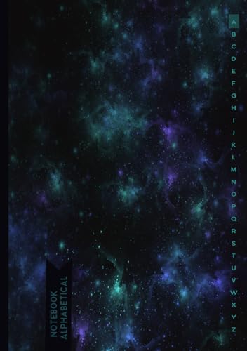 Alphabetical Notebook: A5 Lined Notebook with Alphabetical Tabs Printed | A - Z Notebook with 104 pages - 4 Pages for each Letter