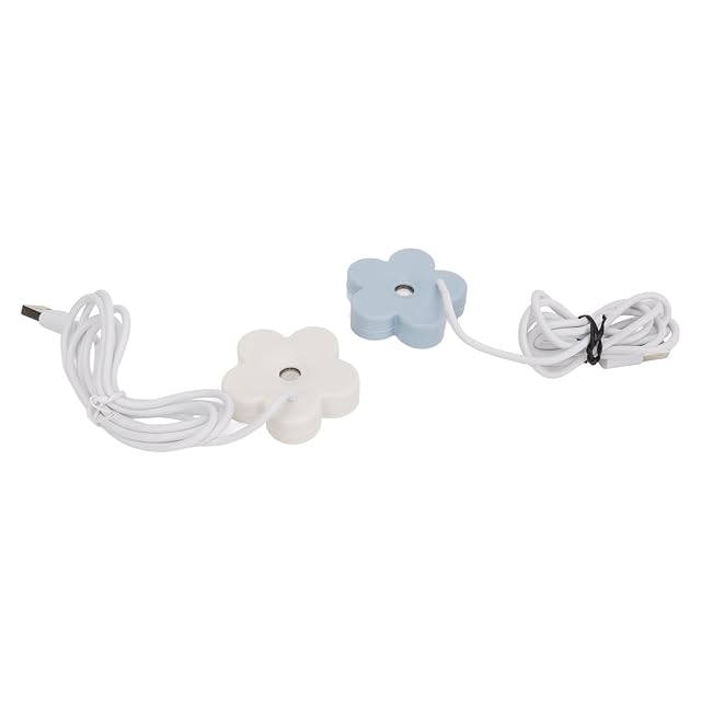 Small Flower USB Humidifier Creative Cute Atomization Mist Maker Portable Air Humidifier White Blue
