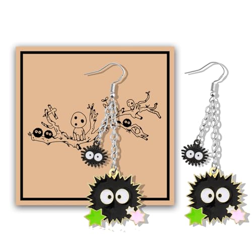 KUIYAI Pendientes colgantes de personajes de dibujos animados,