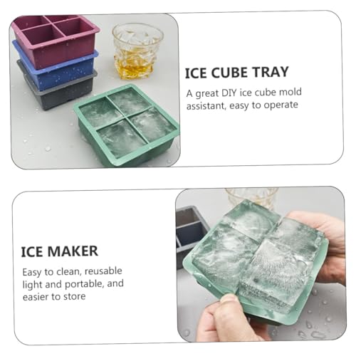 2 Piezas Moldes de Hielo de Silicona con Tapa miniatura 5