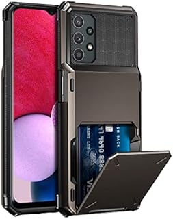 Vunake for Samsung A13 Case with Card Holder Galaxy A13 Wallet Case [Max 4 Cards] Dual Layer Protective Case Heavy Duty Hard PC TPU Bumper Shockproof Phone Case Cover for Samsung Galaxy A13 4G/5G