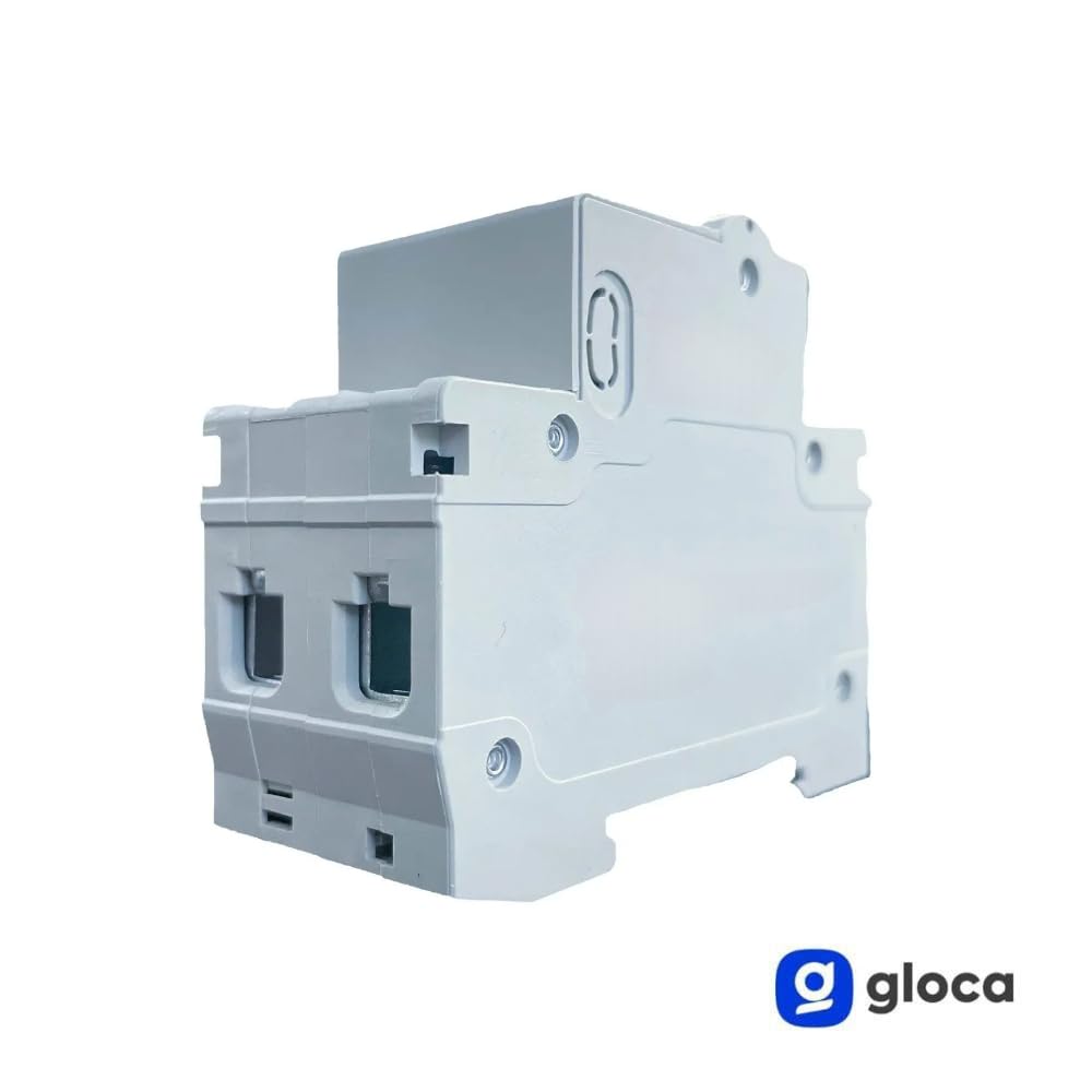 gloca Interruttore Magnetotermico Differenziale 2P 20A 30mA 220V 4.5KA 2 Moduli DIN C20