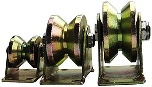 Roues V-rainurées MU Castors de 2,5 pouces avec freins industriels pour rail - 3