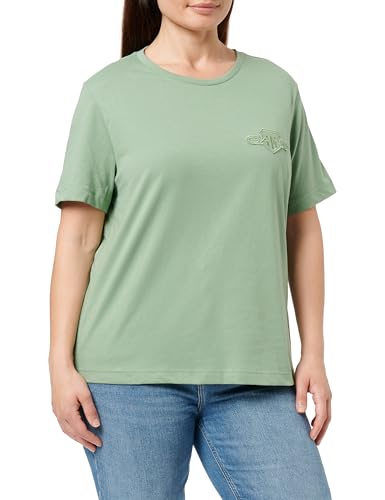 GANT Camiseta REG Tonal Shield SS, Kalamata Green, M