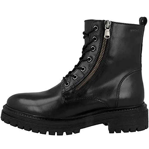 Geox D Iridea F, Botines Mujer, Light Black, 38 EU