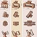 SMKSL 12 Pcs Hair Clips for Women 3 Styles Small Medium Large Claw Clips for Thin Thick Curly Hair, Strong Hold & Non-Slip Clips, Stylish Matte Plastic Hair Accessories Ideal Gifts for Women (Brown)
