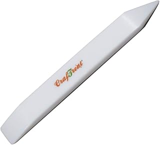 CrafTreat Teflon Bone Folder and Scoring Tool - Large Bone Folder - Paper Scorer for Paper Crafting, Origami, Bookbinding, Scrapbooking - Leather Burnishing Tool - Smooth, Non Stick, Ergonomic Tools