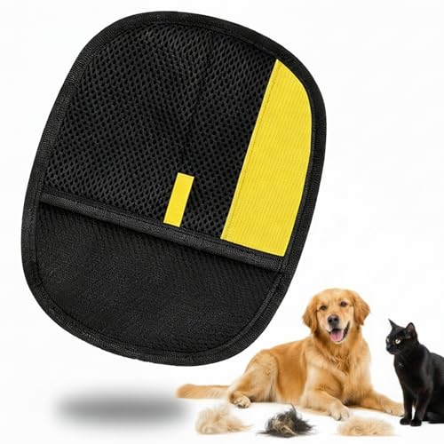 Yomi pet hair Remover Glove for Laundry & Furniture - Upgraded Reusable Electrostatic Magic Pet Hair Removal Glove, Cat & Dog Hair Remover Tool for Clothing, Couch, Carpet, Car Seat