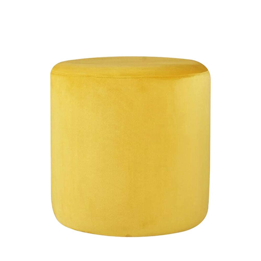 Pouf canapé en tissu jaune pour créer un coin lecture cosy dans la chambre