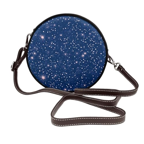 Sac bandoulière rond Space Star : le choix léger en cuir végétalien galaxie