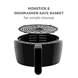 CHEFMAN Small Air Fryer Healthy Cooking, Nonstick, User Friendly and Digital Touch Screen, w/ 60 Minute Timer & Auto Shutoff, Dishwasher Safe Basket, BPA-Free, Glossy Black, 3.5 Qt.