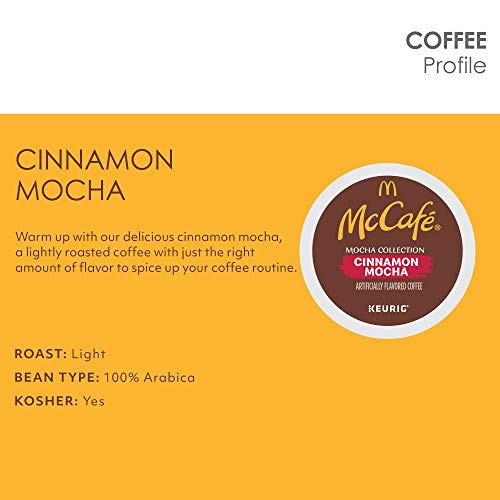 Mccafe Cinnamon Mocha, Single Serve Coffee Keurig K-Cup Pods, Flavored Coffee, 72 Count (Packaging May Vary) #TOP3