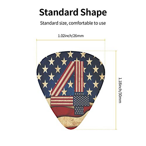 Ensemble de 12 médiators de guitare avec drapeau patriotique du 4 juillet pour guitare acoustique, guitare électrique… - Les Beatles, Paul McCartney, John Lennon, RIngo Starr, George Harrison Ensemble de 12 médiators de guitare avec drapeau patriotique du 4 juillet pour guitare acoustique, guitare électrique… – Image 5