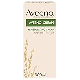 Aveeno Moisturising Cream (1x 300ml), Nourishing Body Lotion with Hydrating Colloidal Oatmeal, Full Body Moisturiser for Dry and Sensitive Skin, Suitable For Adults and Babies From 3 Months