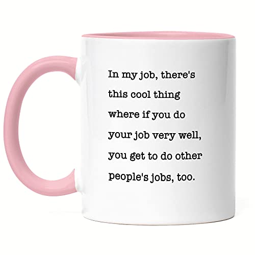 Hey!Print Büro-Tasse Rosa Lustiger Spruch Kollegen Job Überstunden Output Aufgaben Effizienz Geschenkidee Chef Hey!Print Büro-Tasse Rosa Lustiger Spruch Kollegen Job Überstunden Output Aufgaben Effizienz Geschenkidee Chef