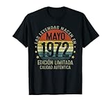 Vintage 1972 50 años mujer hombre regalo, Fabricado en Mayo 1972 cumpleaños originale para hombre mujer. cumpleaños 50 años Mayo 1972 hombre mujer, 50 aniversario decoracion. Hecha en 1972 50 años de cumpleaños originales para hombre mujer.