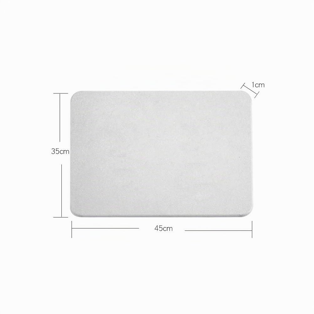 TOPINCN Alfombrilla de Baño 35 x 45 cm de Losa de Piedra Absorbente Bathstone de Secado Rápido Delgada